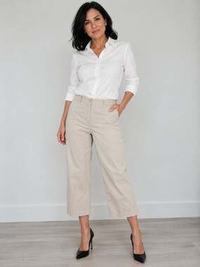 LOFT Outlet Curvy Crop Tan Trousers Size 12
M-70